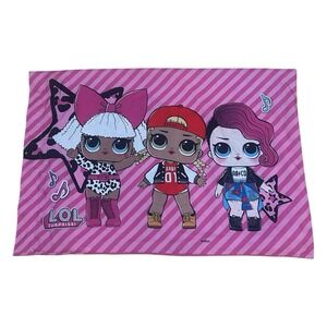 LOL Surprise! Standard Pillow Case for Twin 100% Polyester Pink Dolls